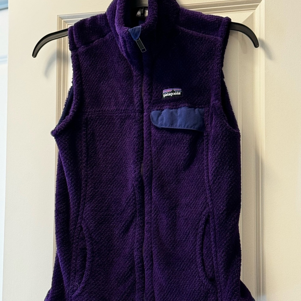 Cozy Patagonia Purple Fleece Vest